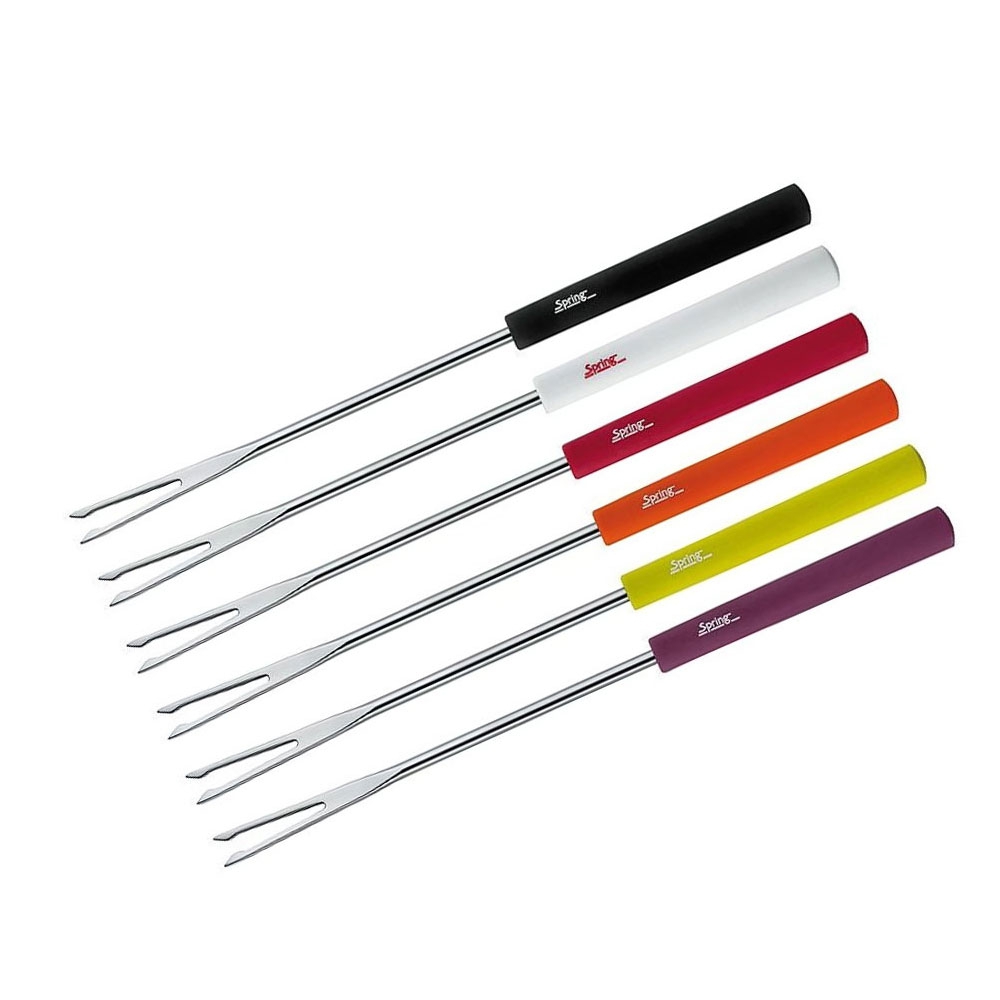 Spring - Cheese fondue forks Basic 6pcs. multicolored