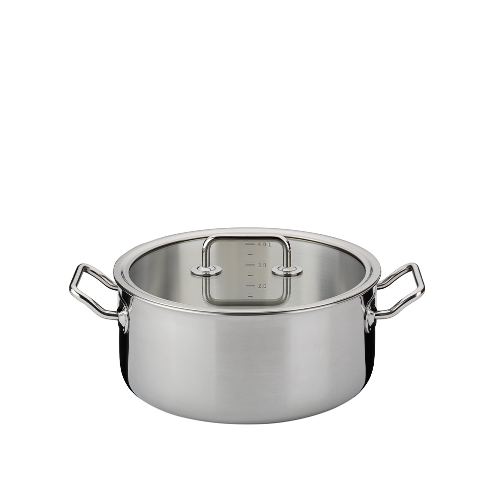 Spring - frying pan with glass lid 24 cm BRIGADE BASIC